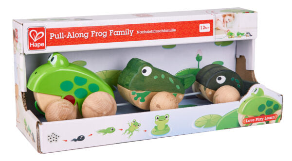 Hape Pull-Along Frog Family