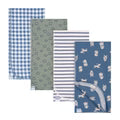 Gerber Dogs Flannel Receiving Blanket 4 Pack