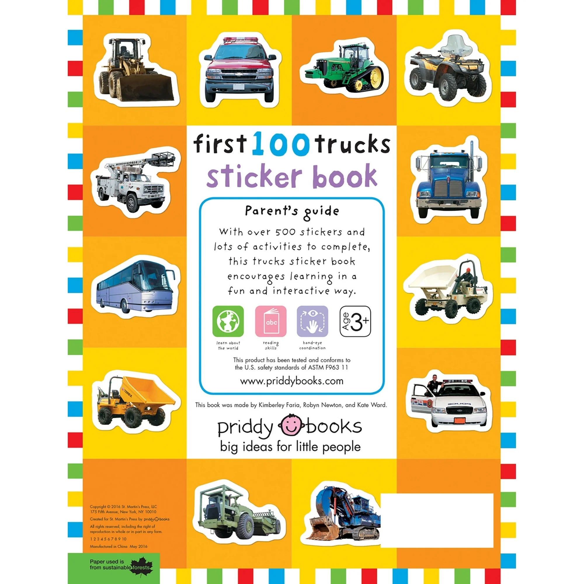 Priddy Books First 100 Trucks And Things That Go Sticker Book