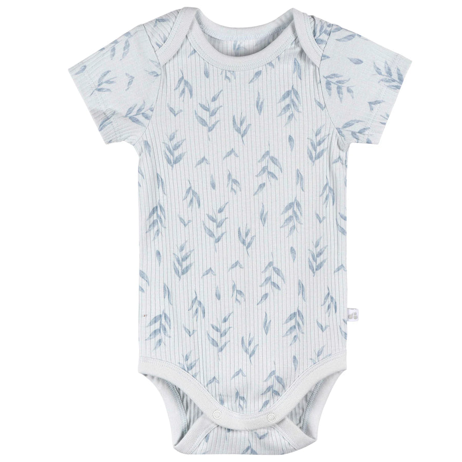 Just Born Kimono Bodysuit- 3 Pack - Blue- 6-9M
