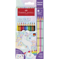 Faber-Castell Unicorn Edition Colour Grip Pencils 10 Pack + 3