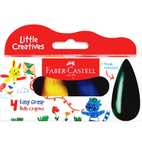 Faber-Castell Little Creatives Jumbo 6CT Creamy Crayons