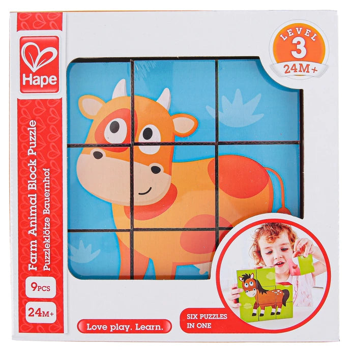 Hape Farm Animal Block Puzzle
