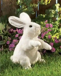 Folkmanis Standing White Rabbit Puppet