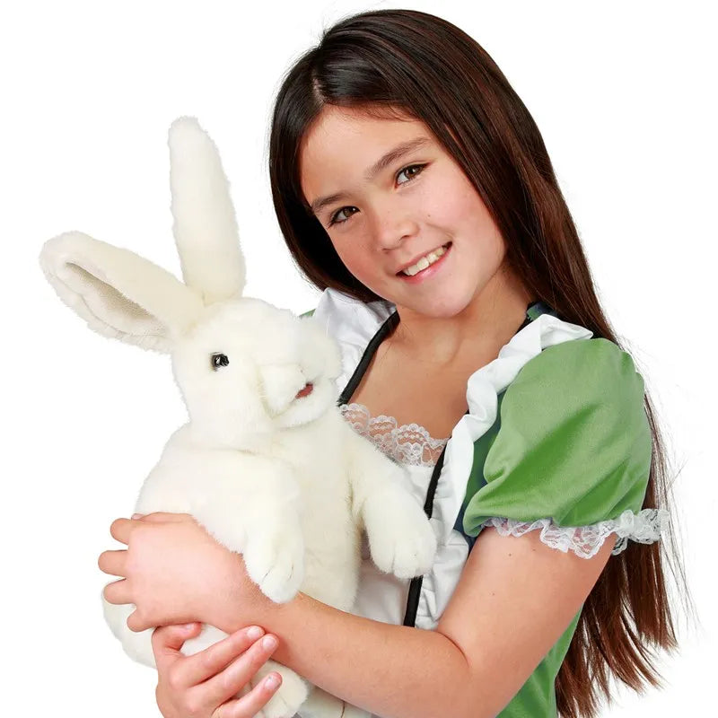 Folkmanis Standing White Rabbit Puppet