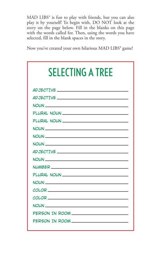 Christmas Fun Mad Libs Deluxe Stocking Stuffer Edition