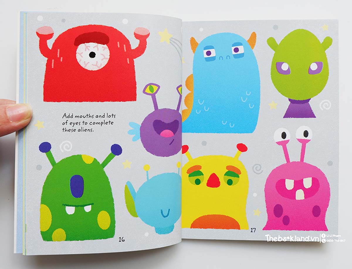 Usborne Minis Funny Faces Sticker Book