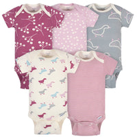 Gerber Duckling 5 Pack Short Sleeve Onsie 12 Months