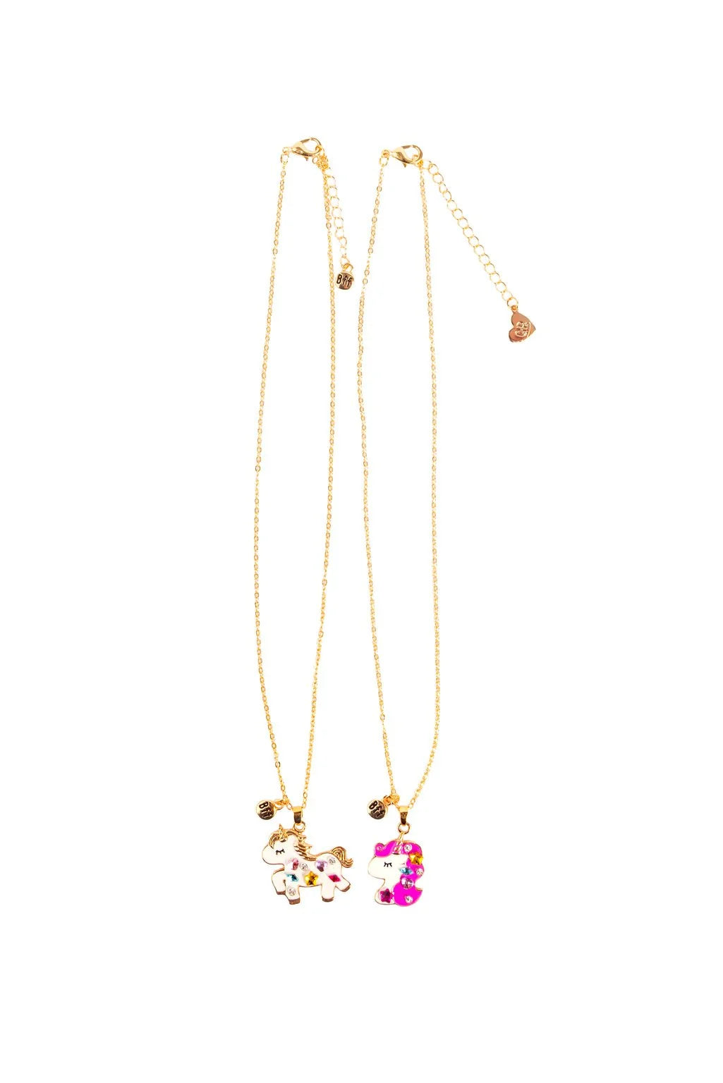 Great Pretenders Bejewelled Unicorns Tear & Share Necklace