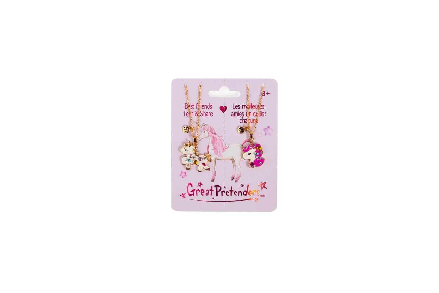 Great Pretenders Bejewelled Unicorns Tear & Share Necklace