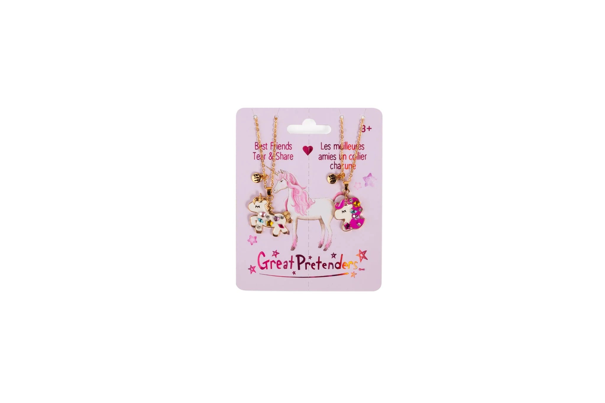 Great Pretenders Bejewelled Unicorns Tear & Share Necklace
