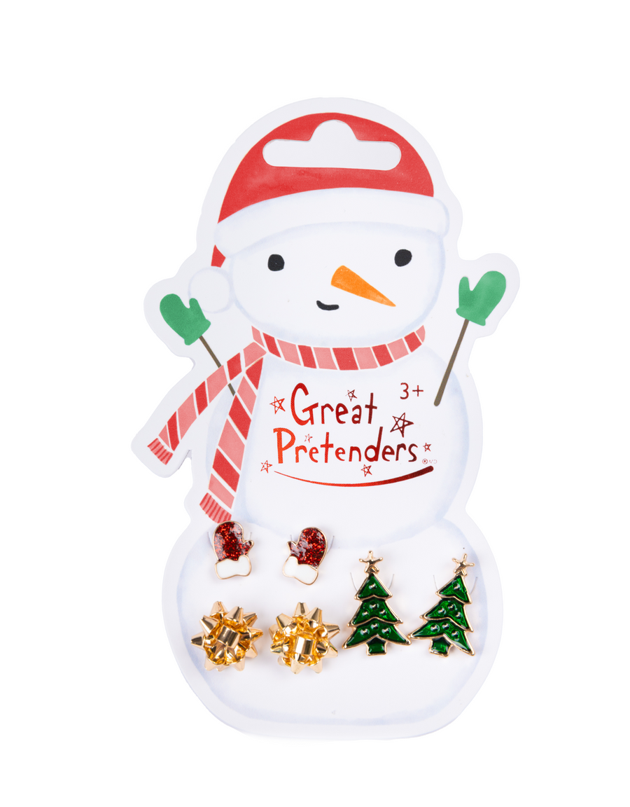 Great Pretenders Snowman
 Pierced Earring & Clip On Earrings Assorted