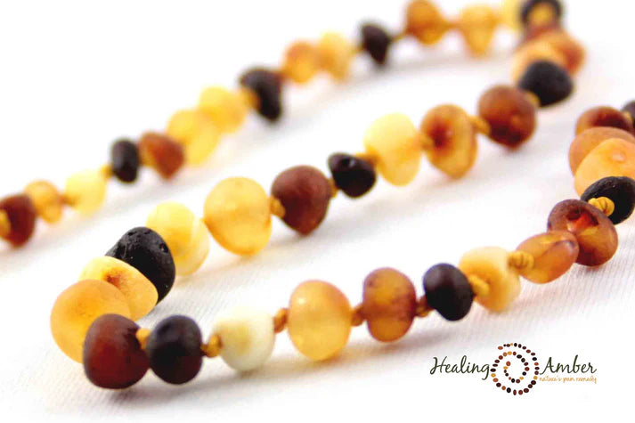 Healing Amber 🍁Raw Multi Circle Teething Necklace