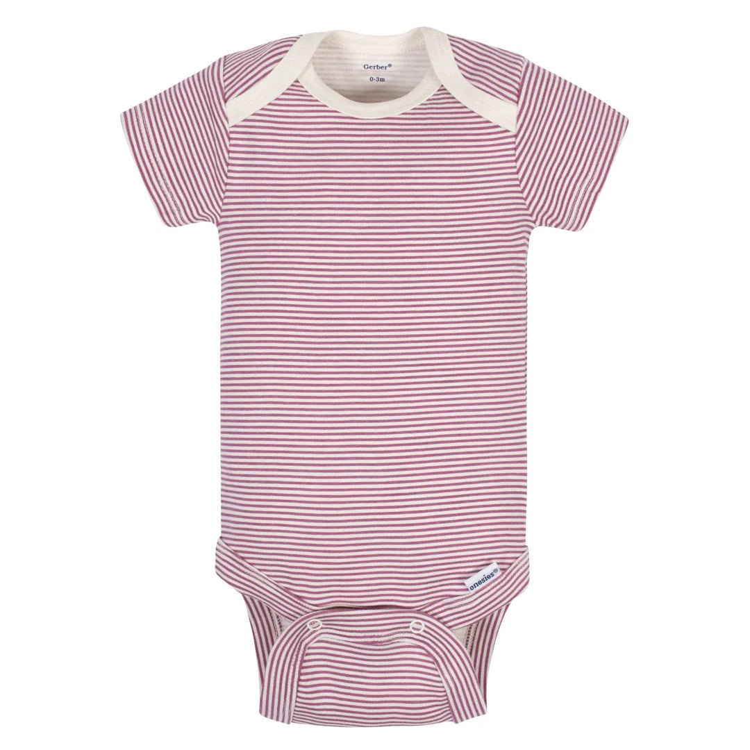 Gerber Duckling 5 Pack Short Sleeve Onsie 12 Months