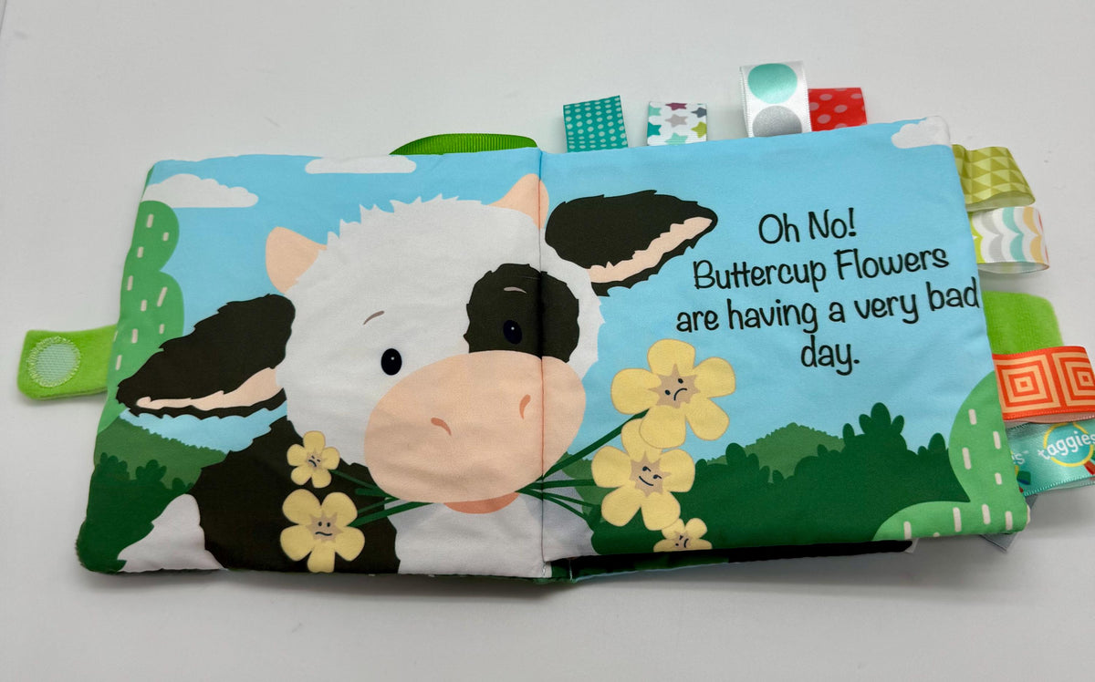 Mary Meyer Taggies Soft Book - Buttercup Cow 6"