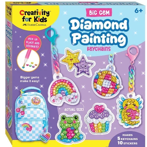 Creativity For Kids Big Gem Diamond Painting Keychains