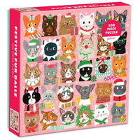 Galison Festive Furballs 500pc Puzzle