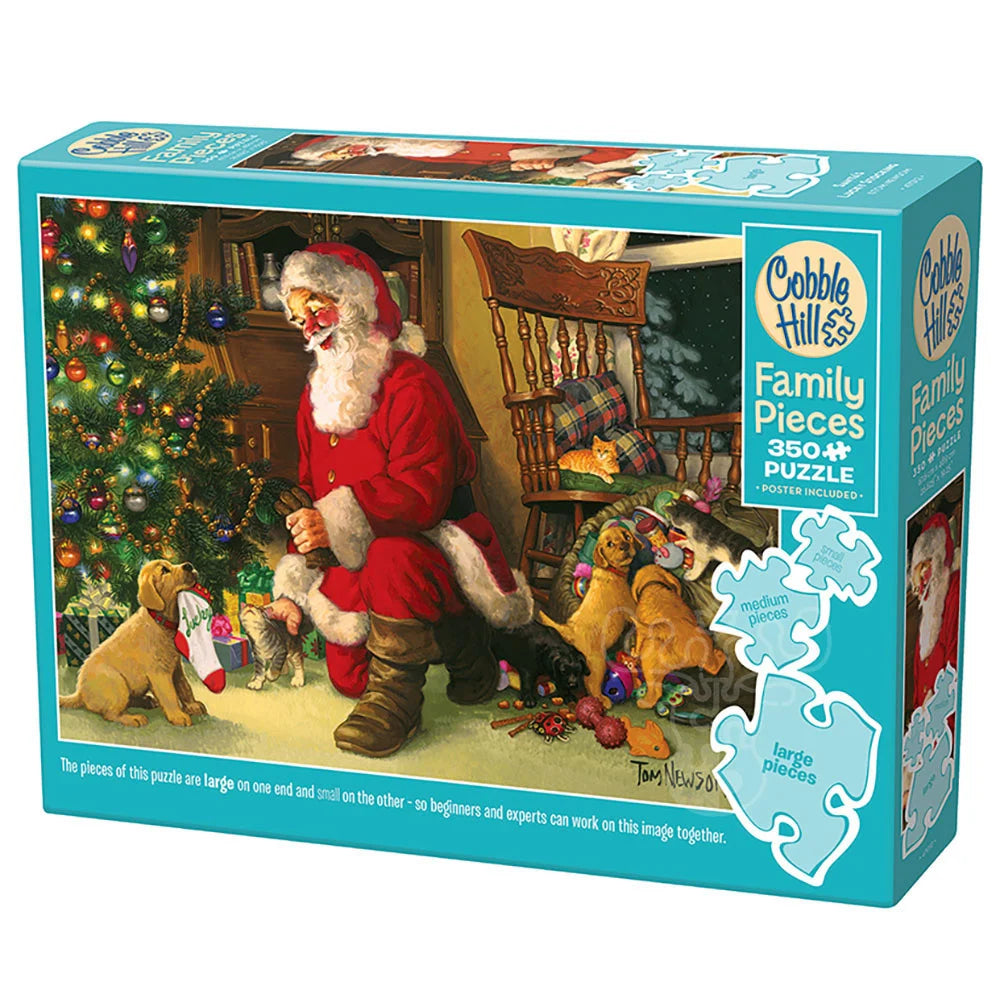 Cobblehill Santa's Lucky Stocking 350pc Family Puzzle
