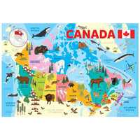 Eurographics Illustrated Map Of Canada 100 Piece