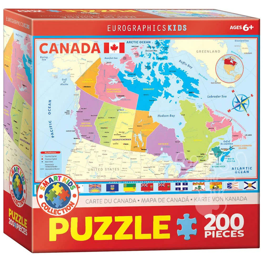 Eurographics Map Of Canada 200 Piece