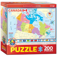 Eurographics Map Of Canada 200 Piece