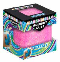 Zorbitz Marshmello Squishy Sparkle Cube