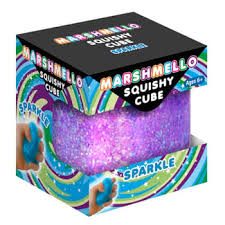 Zorbitz Marshmello Squishy Sparkle Cube