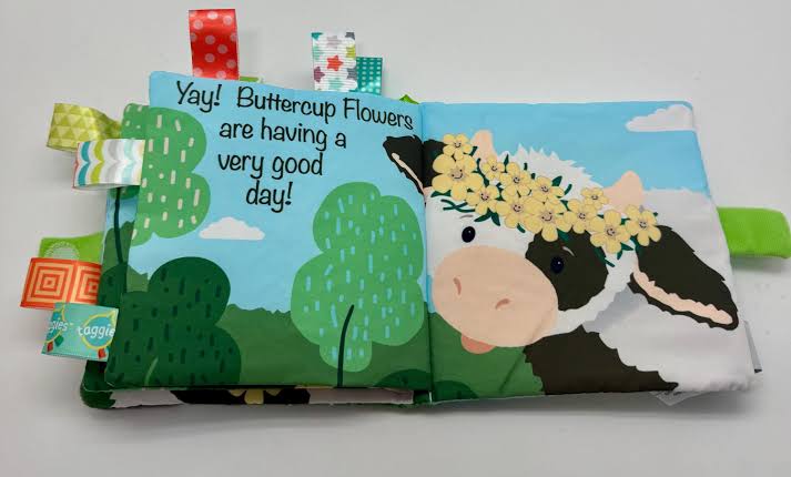 Mary Meyer Taggies Soft Book - Buttercup Cow 6"