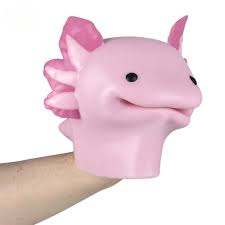 Stretchy Axolotl Hand Puppet