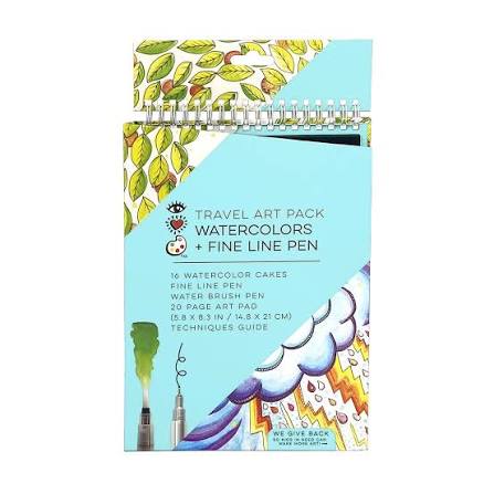 i Heart Art Travel Art Pack Watercolours & Pen