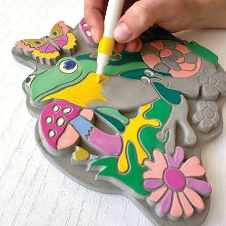 i Heart Art  Marker By Number Garden Stone