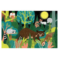 Mudpuppy In The Forest Glow In The Dark 100 Piece Puzzle