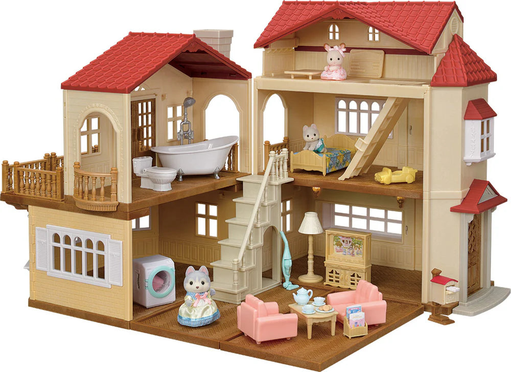 Calico Critters Red Roof Country Home Secret Attic Playroom Gift Set