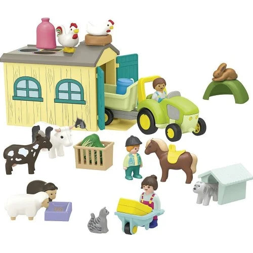 Playmobil Junior Farm Adventure With Tractor 71656