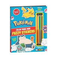 KLUTZ Pokemon Colour Your Own Fuzzy Stickers