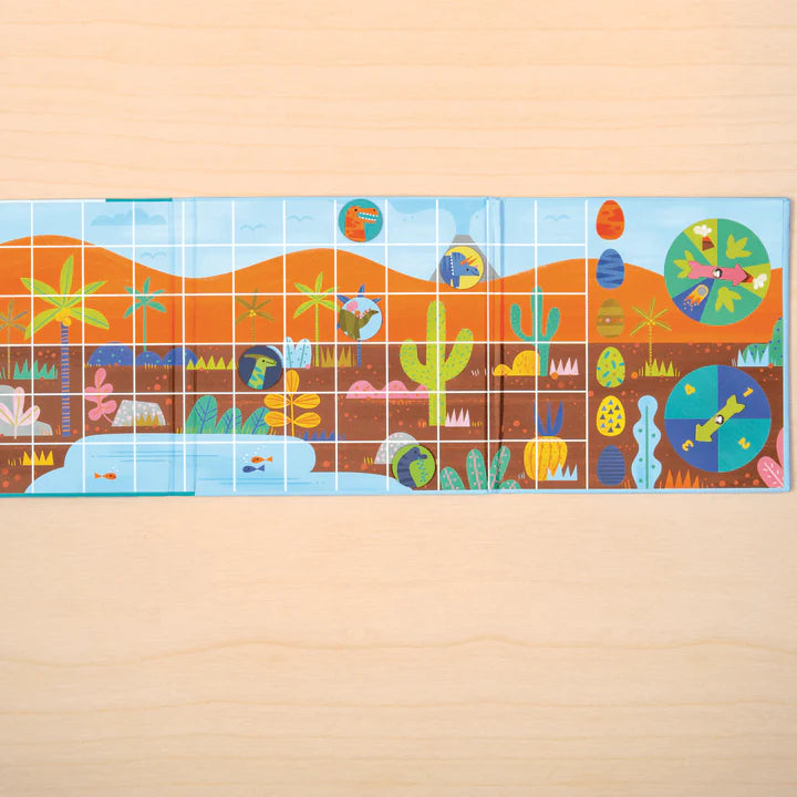 Mudpuppy Let's Go Dinos! Magnetic Board Game