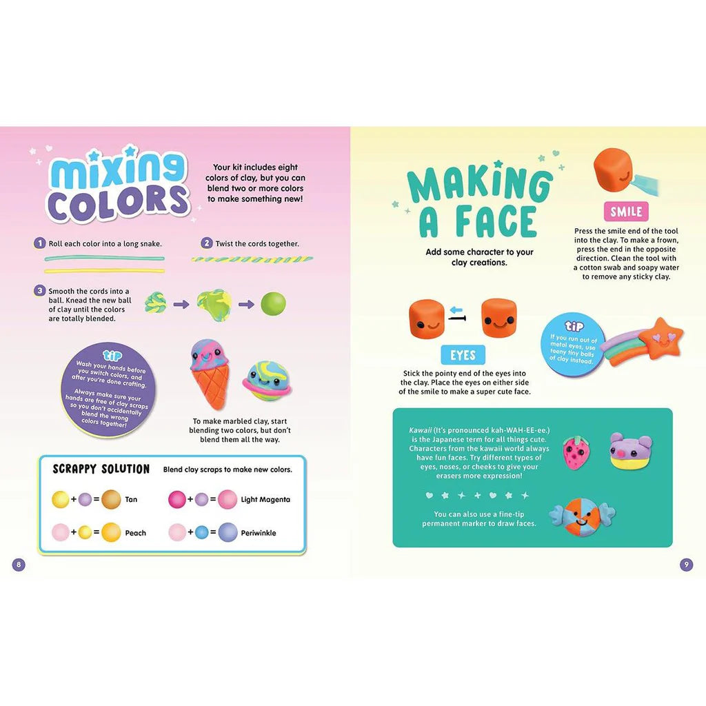 Klutz Make Your Own Mini Erasers Kawaii Style