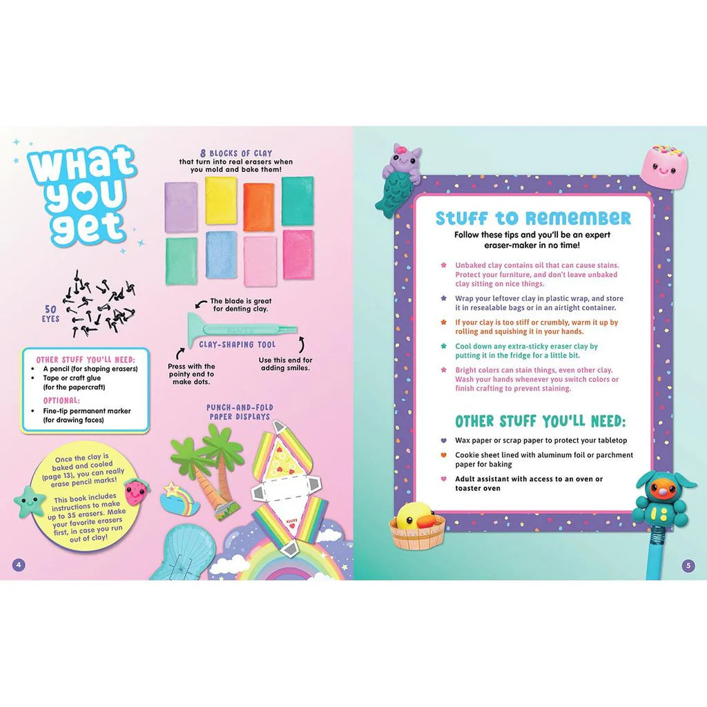 Klutz Make Your Own Mini Erasers Kawaii Style