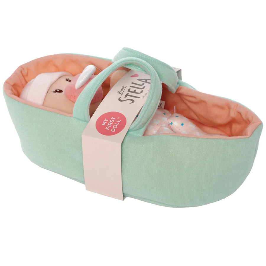 Love, Stella My First Doll & Bassinet With Peach Doll