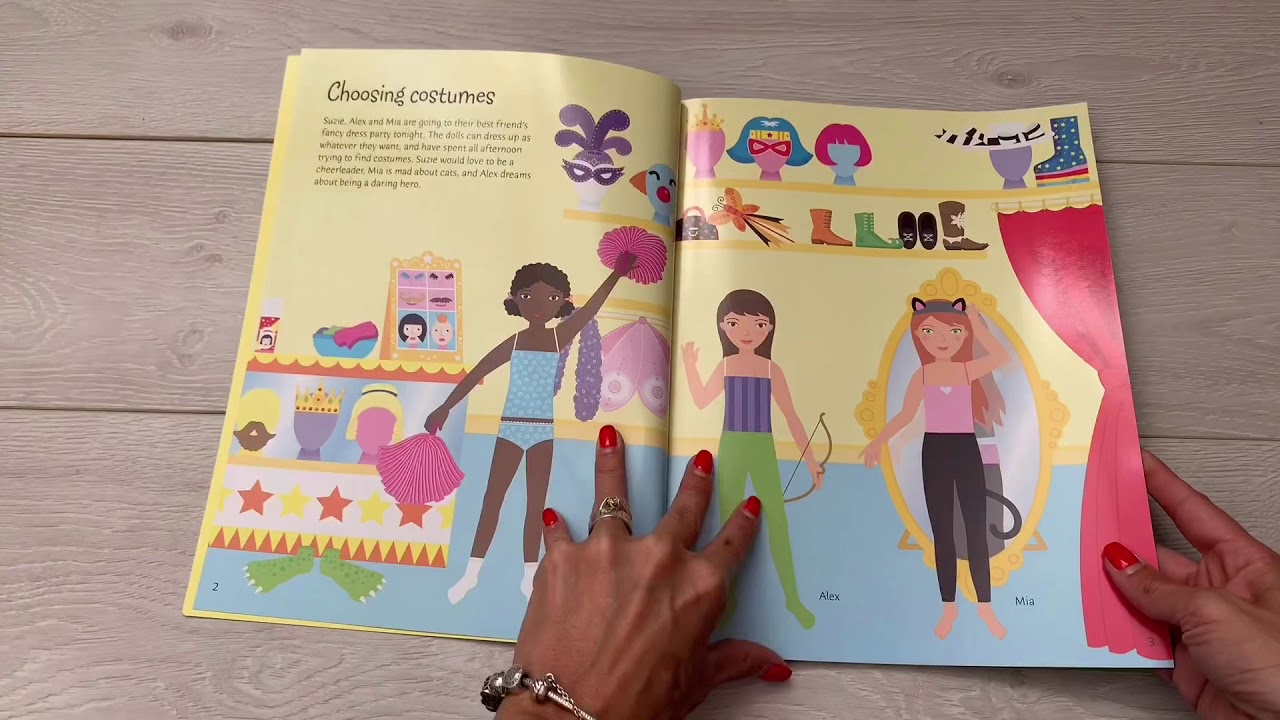 Usborne Sticker Dolly Dressing Fancy Dress