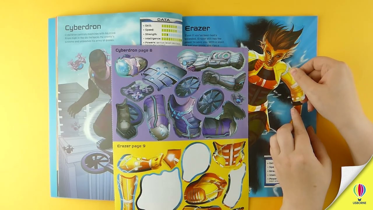 Usborne Build Your Own Superheros Sticker Book
