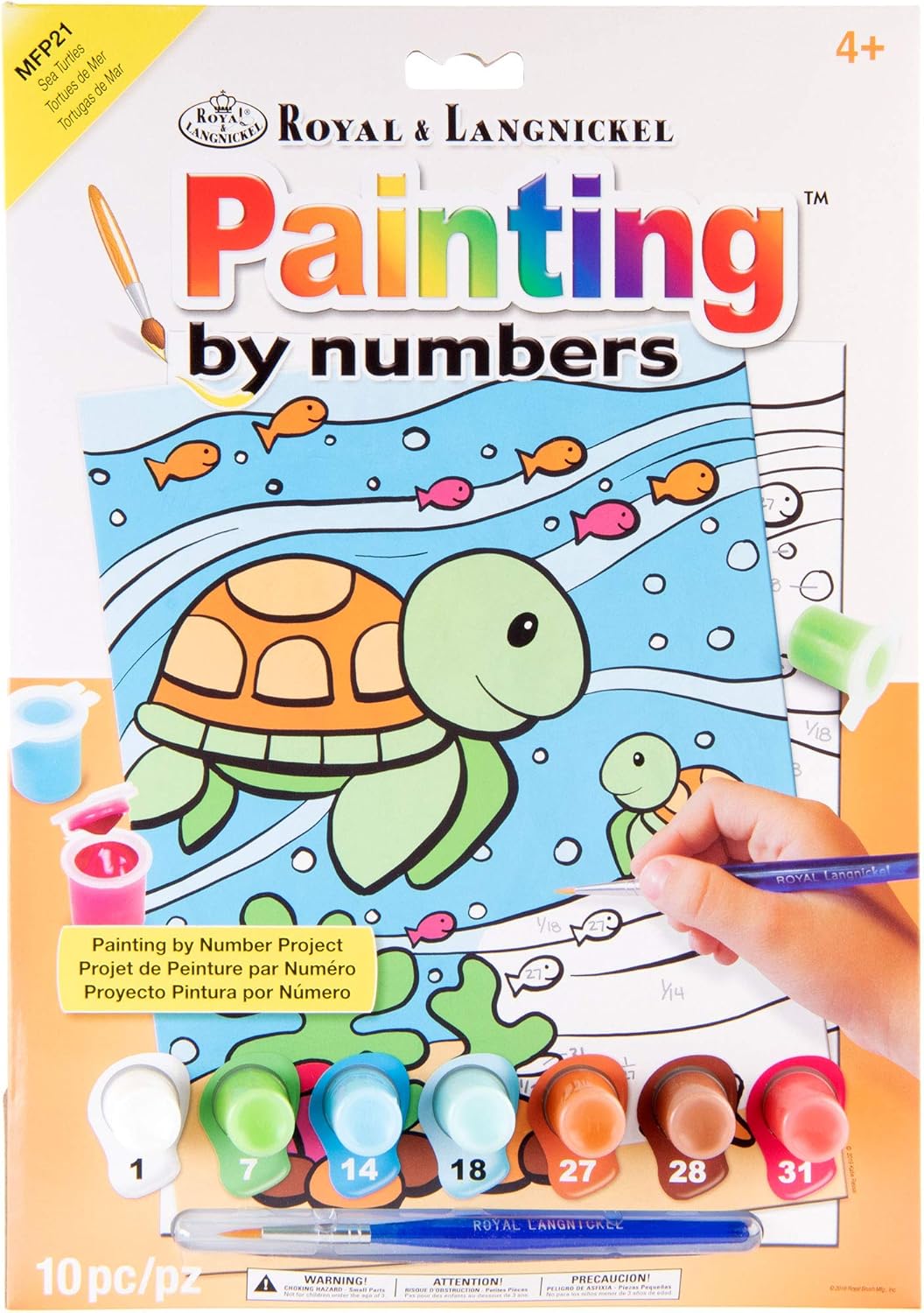 Royal & Langnickle Sea Turtle And Fish My First Paint By Number