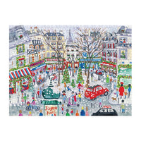 Galison Christmas in Paris 1000pc Foil Puzzle