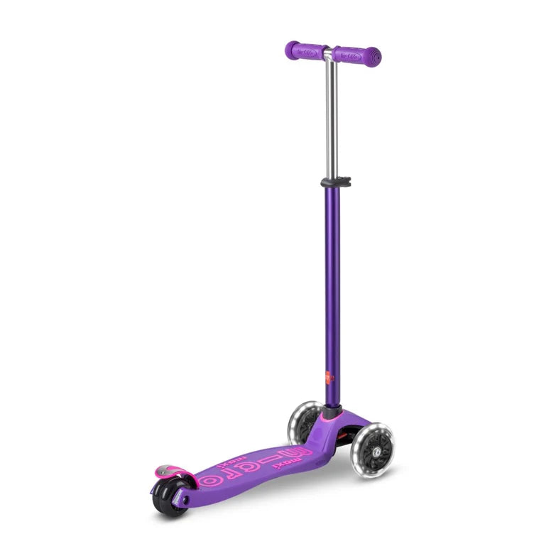 Micro Purple Maxi Deluxe LED Kickboard
