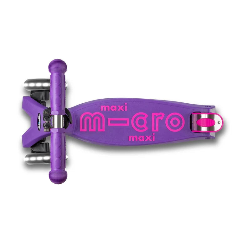 Micro Purple Maxi Deluxe LED Kickboard