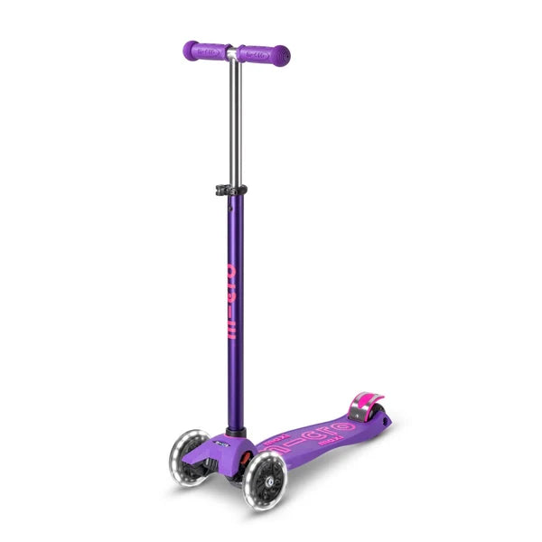 Micro Purple Maxi Deluxe LED Kickboard