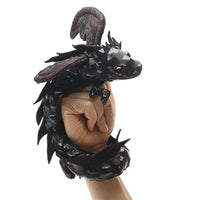 Folkmanis Dragon Wristlet Midnight Puppet