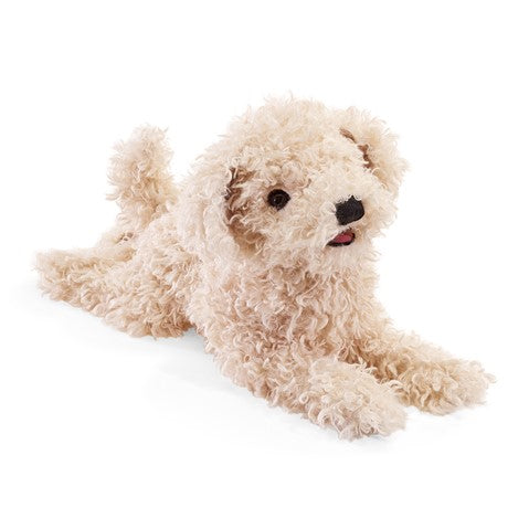 Folkmanis White Poodle Puppy