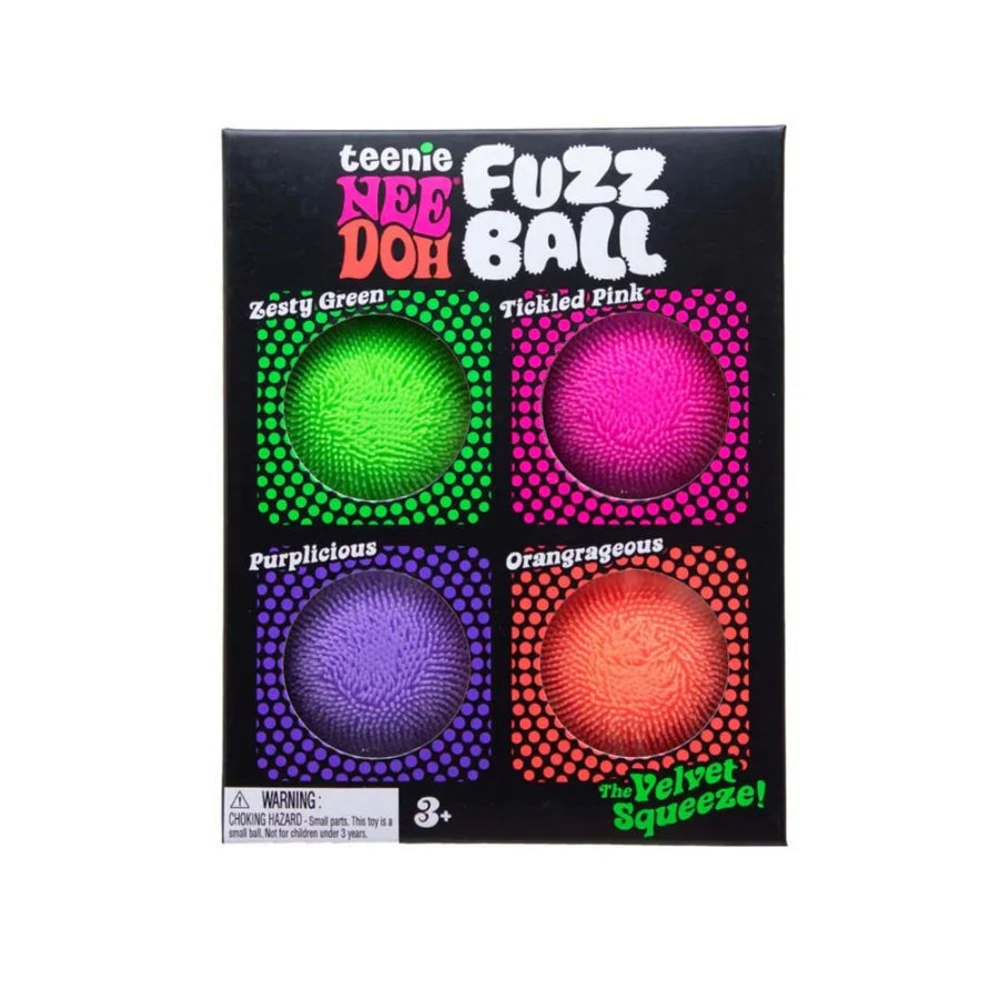 Schylling Tennie Fuzz Ball NeeDoh - Multi Pack