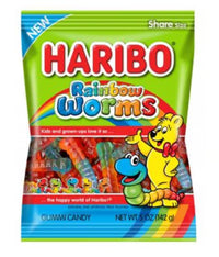 Haribo Rainbow Gummy Worms 142g